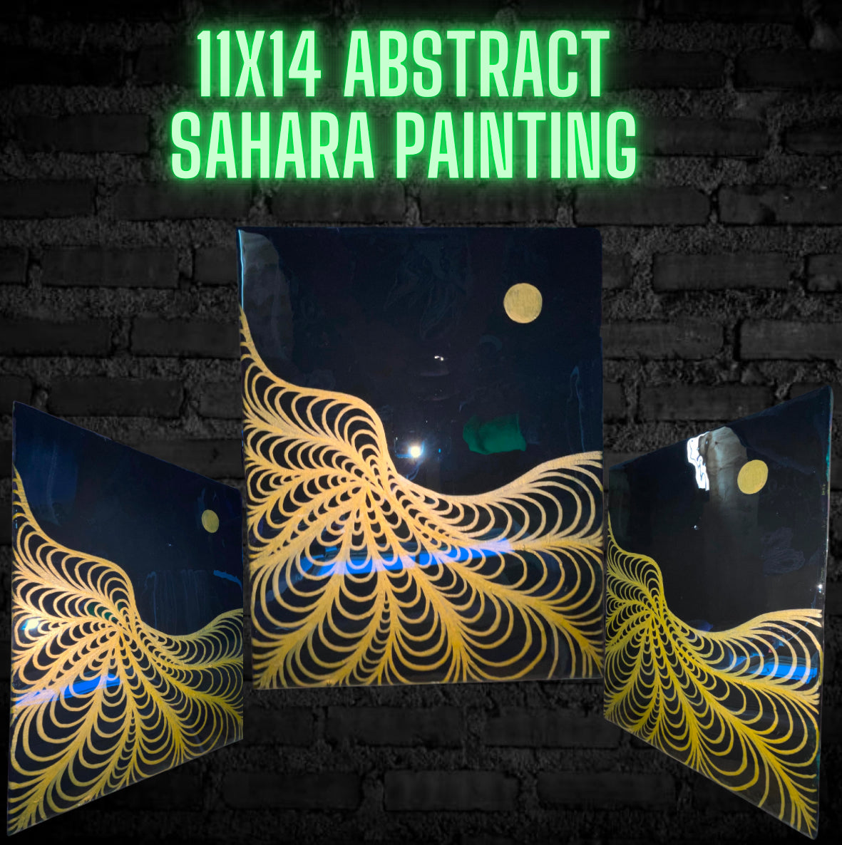 11x14 Abstract Sahara PAINTING