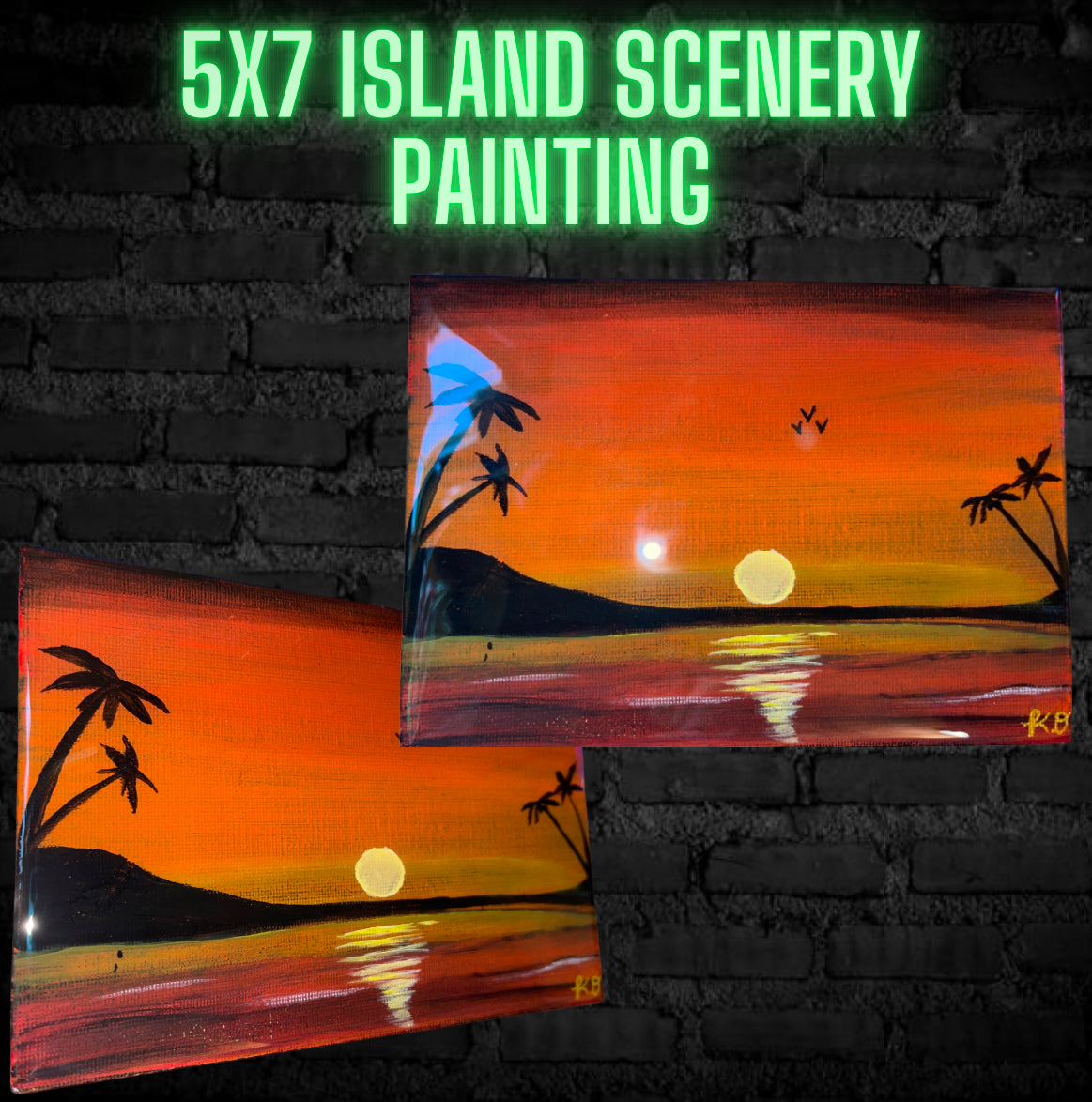 5x7 Island Scenery PAINTING