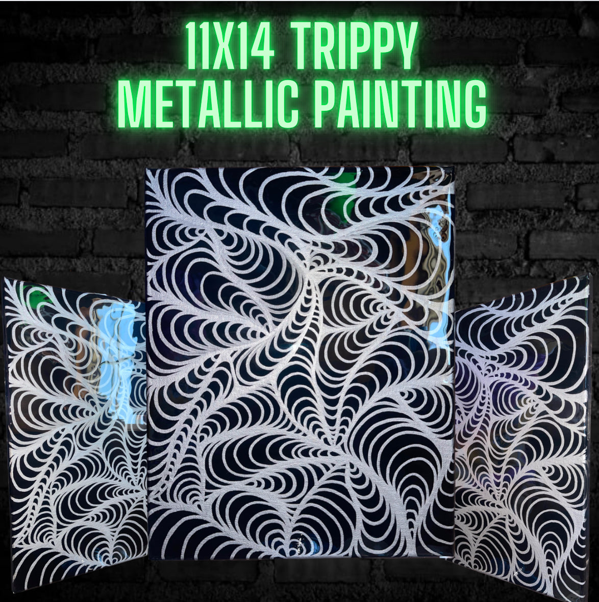 11x14 Trippy Metallic PAINTING