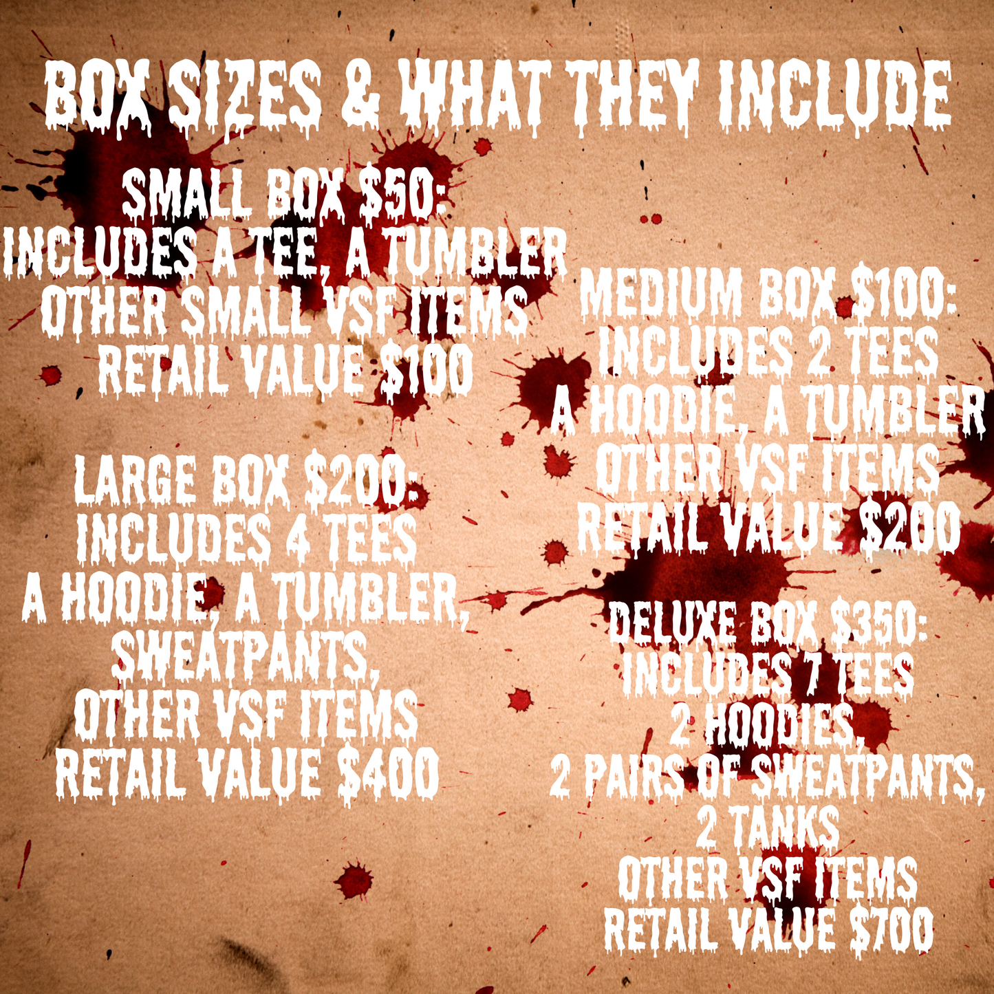 VSF Exclusive HORROR BOX