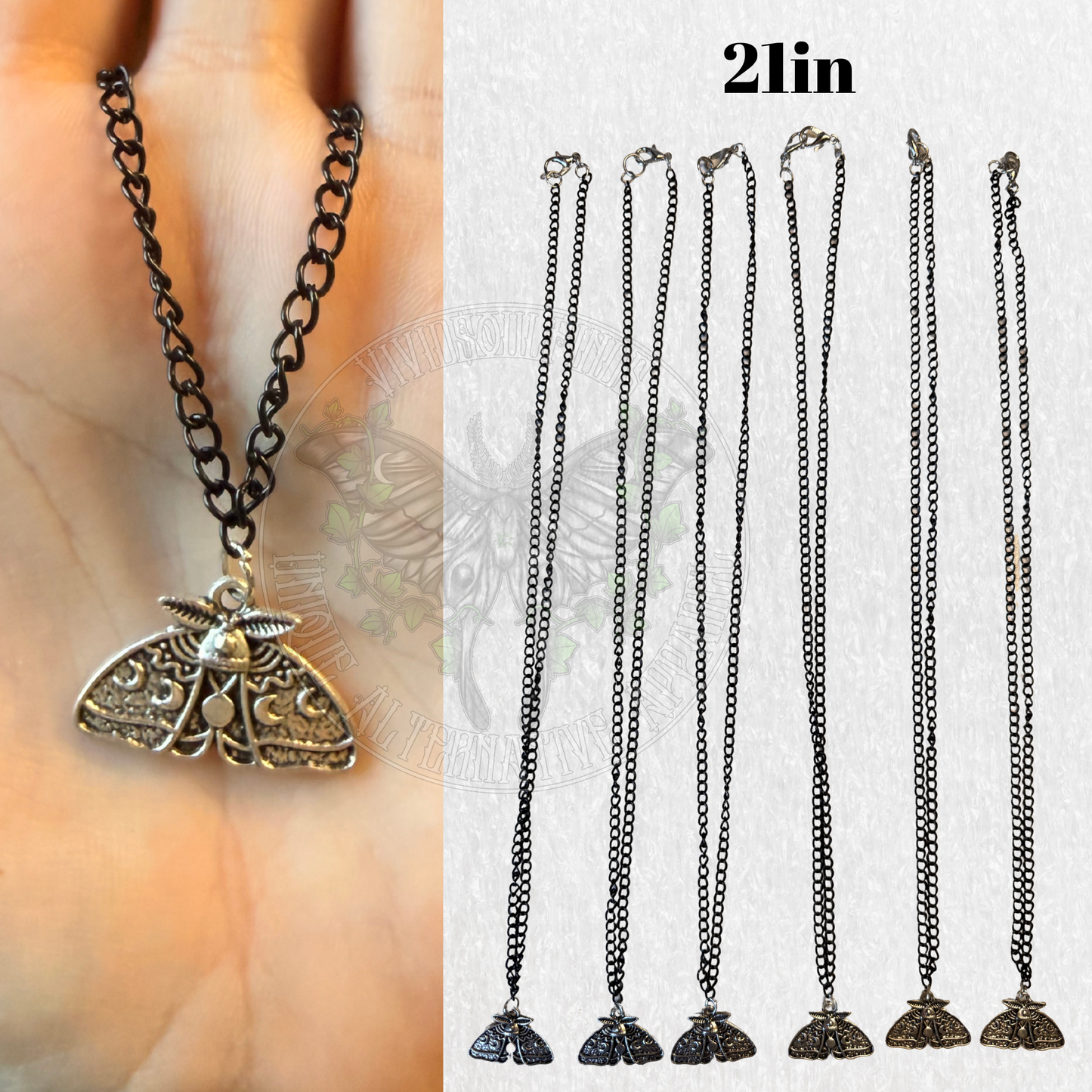 Chain Moth Necklace READY TO SHIP