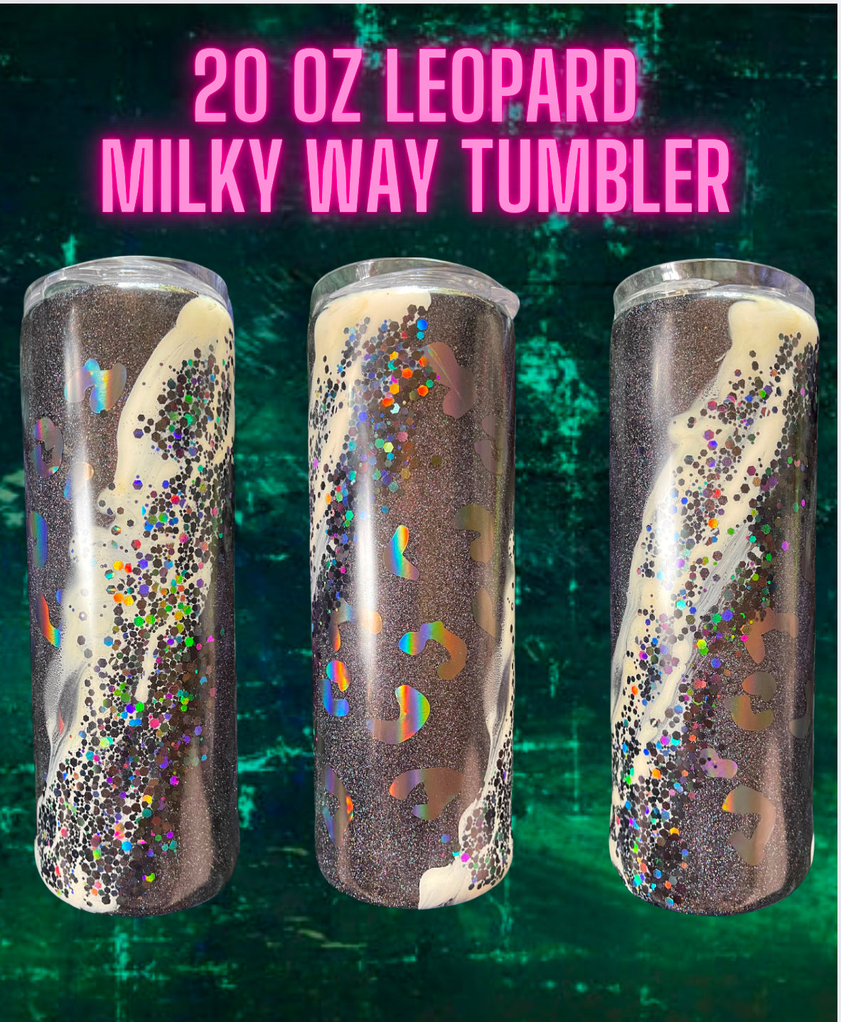 Leopard Milky Way 20 OZ Tumbler READY TO SHIP